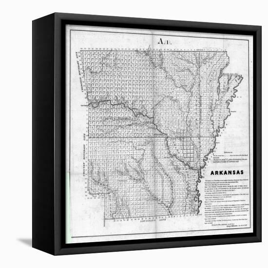 1854, Arkansas-null-Framed Premier Image Canvas