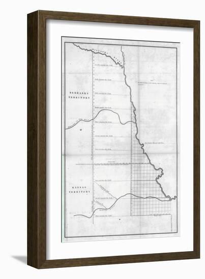 1854, Kansas and Nebraska-null-Framed Giclee Print