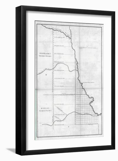 1854, Kansas and Nebraska-null-Framed Giclee Print