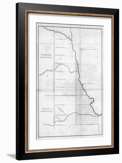 1854, Kansas and Nebraska-null-Framed Giclee Print