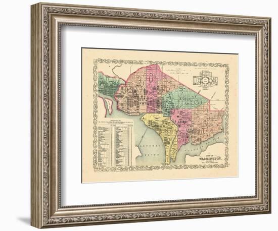 1856, Washington DC-null-Framed Giclee Print