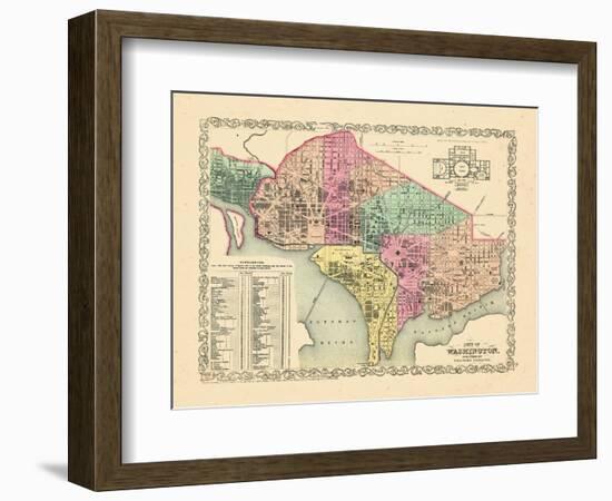 1856, Washington DC-null-Framed Giclee Print