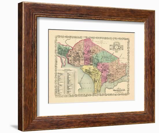 1856, Washington DC-null-Framed Giclee Print