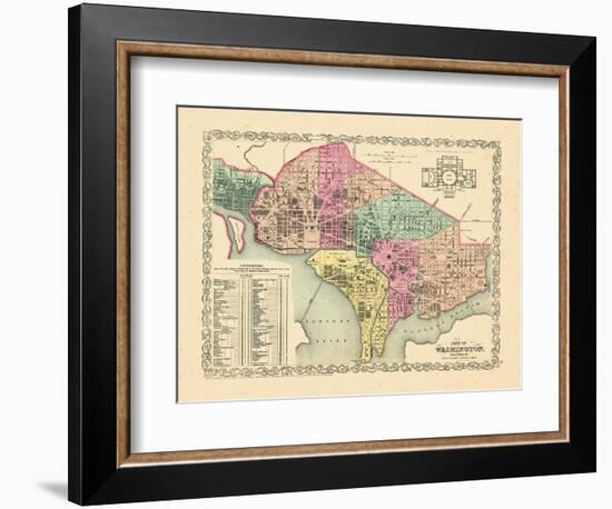 1856, Washington DC-null-Framed Giclee Print