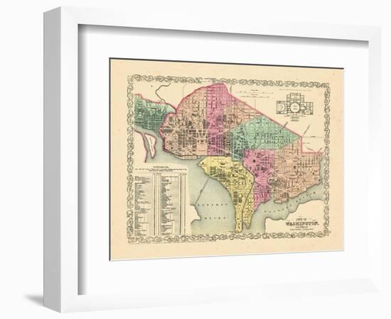 1856, Washington DC-null-Framed Giclee Print