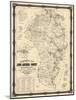 1860, Anne Arundel County Wall Map, Maryland, United States-null-Mounted Giclee Print