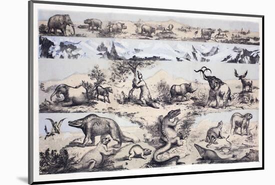 1860 Duncan's Prehistoric Epoch Panorama-Paul Stewart-Mounted Photographic Print