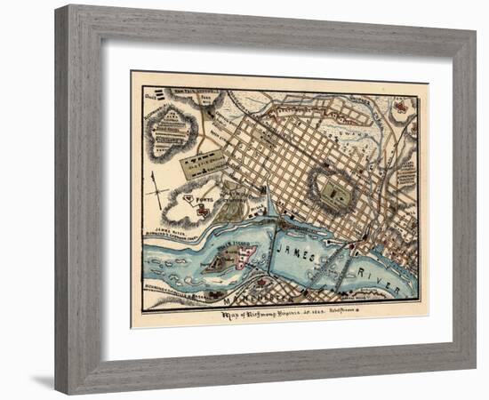 1863, Richmond, Virginia, United States-null-Framed Giclee Print