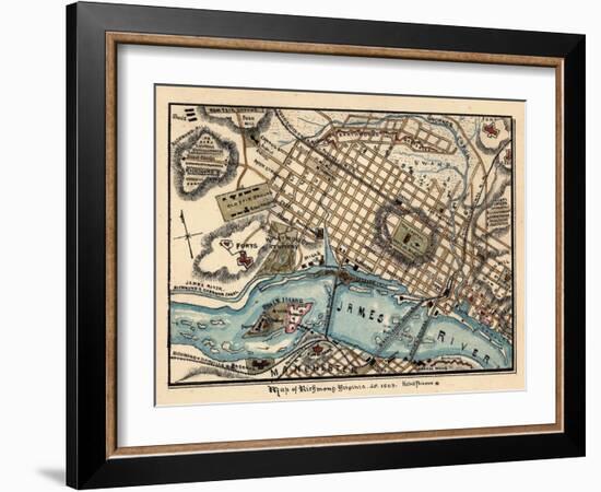 1863, Richmond, Virginia, United States-null-Framed Giclee Print