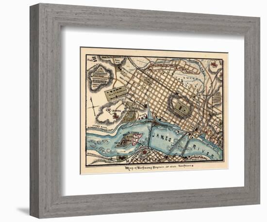 1863, Richmond, Virginia, United States-null-Framed Premium Giclee Print