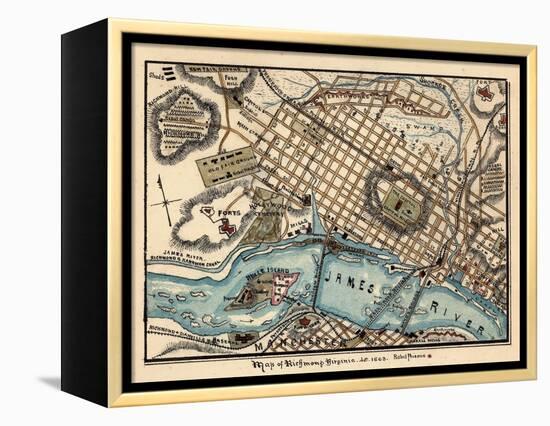 1863, Richmond, Virginia, United States-null-Framed Premier Image Canvas