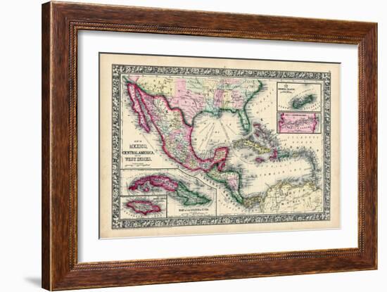 1864, Bahamas, Cuba, Dominican Republic, Honduras, Jamaica, Mexico, Puerto Rico-null-Framed Giclee Print