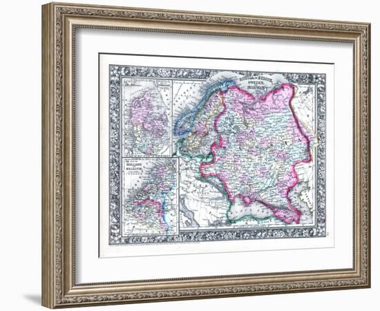 1864, Belgium, Denmark, Finland, Norway, Russia, Sweden, Europe, Russia in Europe, Sweden-null-Framed Giclee Print