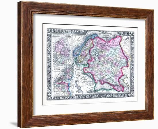 1864, Belgium, Denmark, Finland, Norway, Russia, Sweden, Europe, Russia in Europe, Sweden-null-Framed Giclee Print