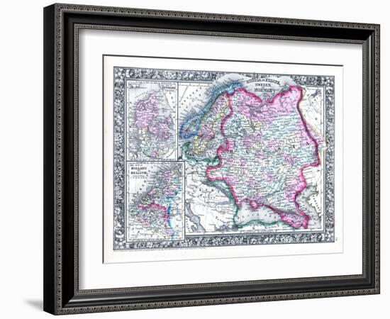 1864, Belgium, Denmark, Finland, Norway, Russia, Sweden, Europe, Russia in Europe, Sweden-null-Framed Giclee Print