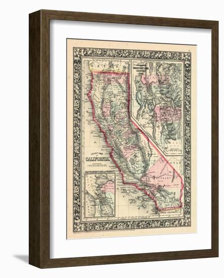 1864, California, Utah, San Francisco Bay Mitchell Plate, California, United States-null-Framed Giclee Print