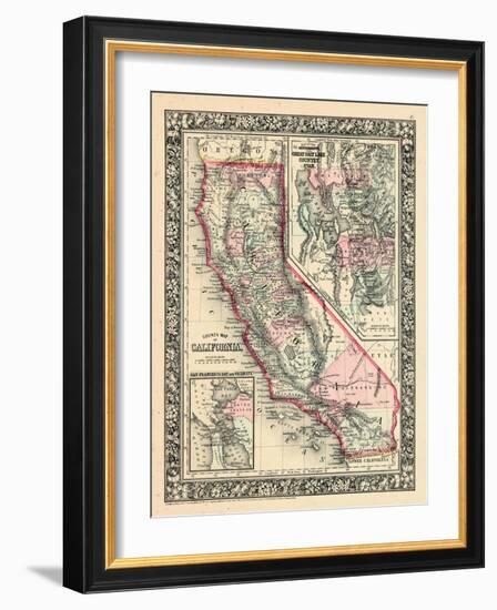 1864, California, Utah, San Francisco Bay Mitchell Plate, California, United States-null-Framed Giclee Print