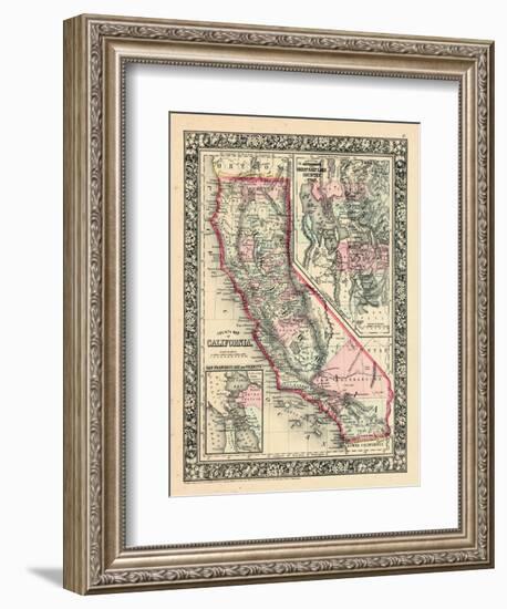 1864, California, Utah, San Francisco Bay Mitchell Plate, Utah, United States-null-Framed Giclee Print
