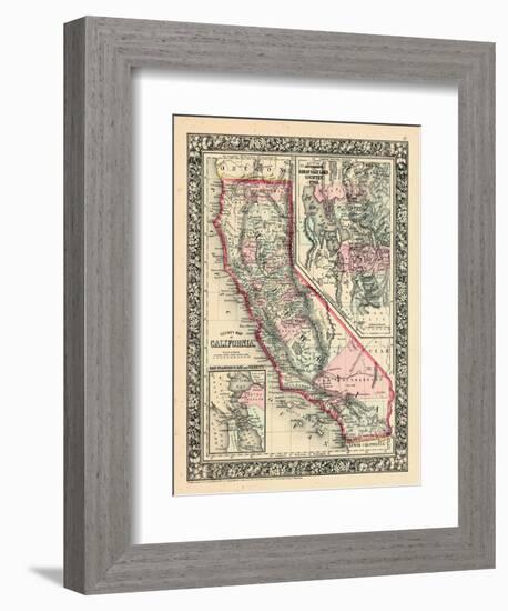 1864, California, Utah, San Francisco Bay Mitchell Plate, Utah, United States-null-Framed Giclee Print