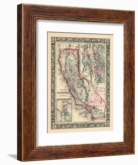 1864, California, Utah, San Francisco Bay Mitchell Plate, Utah, United States-null-Framed Giclee Print