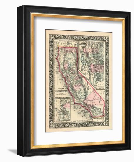 1864, California, Utah, San Francisco Bay Mitchell Plate, Utah, United States-null-Framed Giclee Print