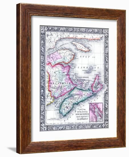 1864, Canada, New Brunswick, Nova Scotia, Prince Edward Island, North America, Nova Scotia-null-Framed Giclee Print