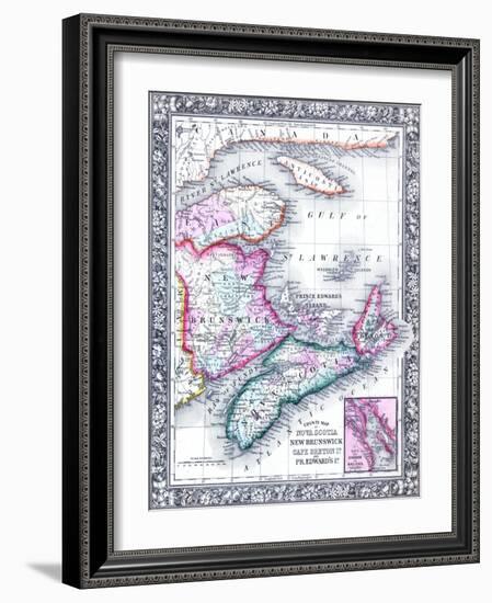 1864, Canada, New Brunswick, Nova Scotia, Prince Edward Island, North America, Nova Scotia-null-Framed Giclee Print