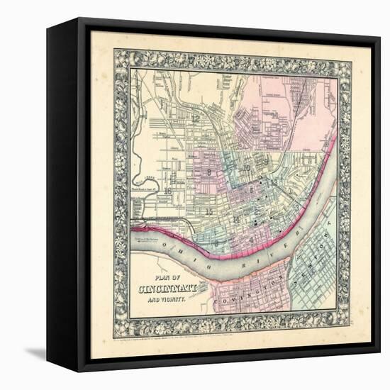 1864, Cincinnati Mitchell Plate, Ohio, United States-null-Framed Premier Image Canvas