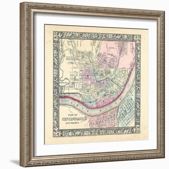 1864, Cincinnati Mitchell Plate, Ohio, United States-null-Framed Giclee Print