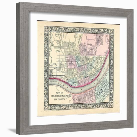 1864, Cincinnati Mitchell Plate, Ohio, United States-null-Framed Giclee Print