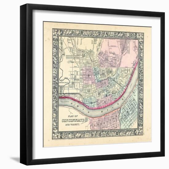 1864, Cincinnati Mitchell Plate, Ohio, United States-null-Framed Giclee Print