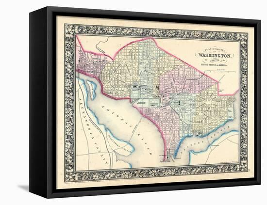 1864, District of Columbia, Washington D.C-null-Framed Premier Image Canvas
