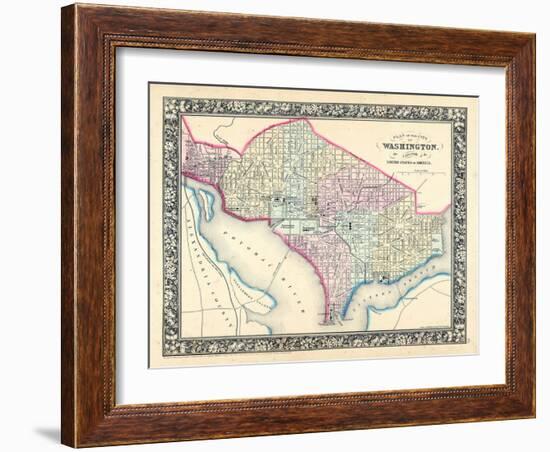 1864, District of Columbia, Washington D.C-null-Framed Giclee Print