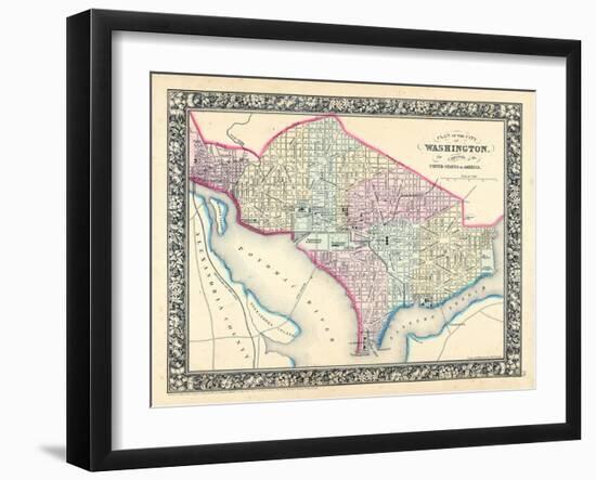 1864, District of Columbia, Washington D.C-null-Framed Giclee Print