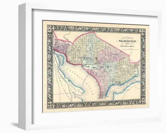 1864, District of Columbia, Washington D.C-null-Framed Giclee Print