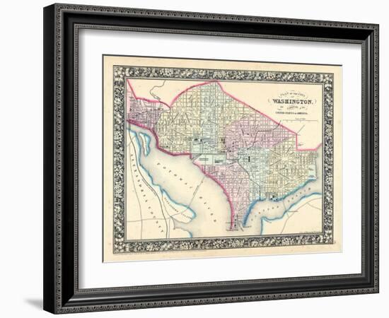 1864, District of Columbia, Washington D.C-null-Framed Giclee Print