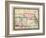 1864, Kansas, Nebraska, Colorado and Dakota Mitchell Plate, Nebraska, United States-null-Framed Giclee Print