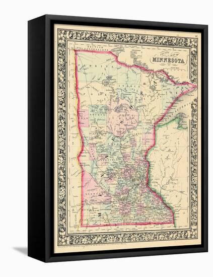 1864, Minnesota 1864 Mitchell Plate, Minnesota, United States-null-Framed Premier Image Canvas