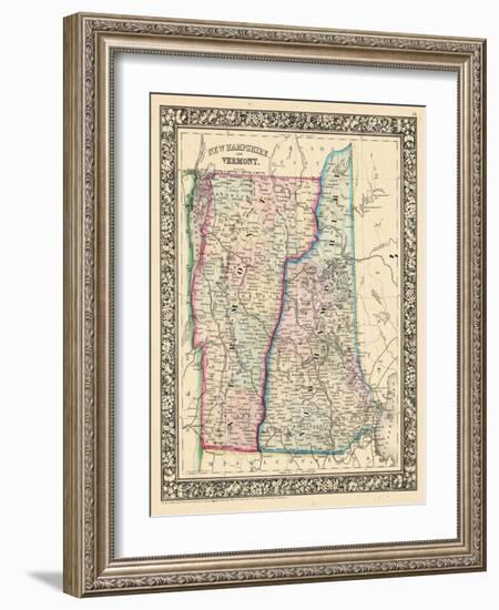 1864, New Hampshire, Vermont, United States-null-Framed Giclee Print