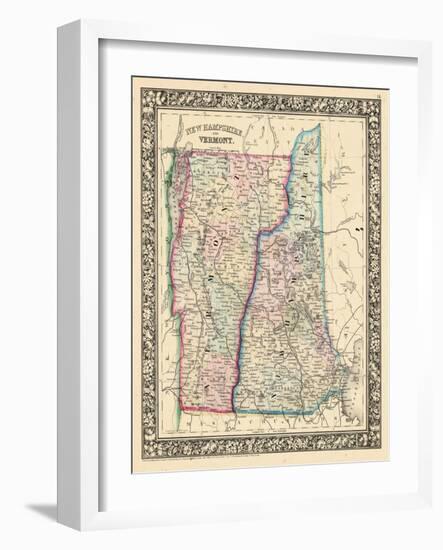 1864, New Hampshire, Vermont, United States-null-Framed Giclee Print