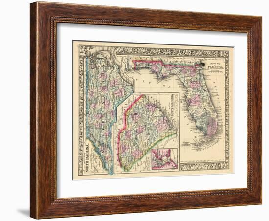 1864, North Carolina, South Carolina, Florida, North Carolina, United States-null-Framed Giclee Print