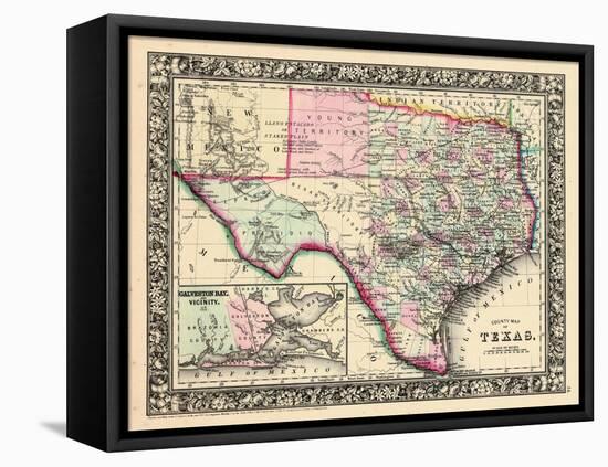 1864, Texas Mitchell Plate, Texas, United States-null-Framed Premier Image Canvas