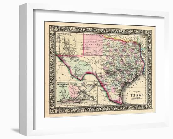 1864, Texas Mitchell Plate, Texas, United States-null-Framed Giclee Print