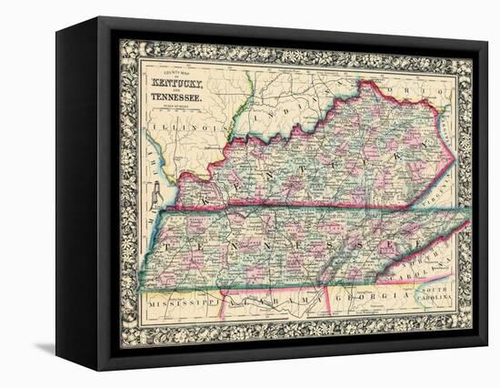 1864, United States, Kentucky, Tennessee, North America, Kentucky and Tennessee-null-Framed Premier Image Canvas