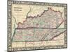 1864, United States, Kentucky, Tennessee, North America, Kentucky and Tennessee-null-Mounted Giclee Print