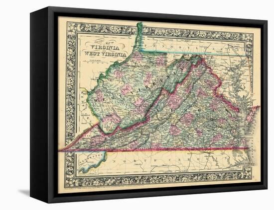1864, United States, Virginia, West Virginia, North America, Virginia, West Virginia-null-Framed Premier Image Canvas