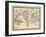 1864, World, World Map-null-Framed Giclee Print