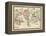 1864, World, World Map-null-Framed Premier Image Canvas