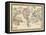 1864, World, World Map-null-Framed Premier Image Canvas