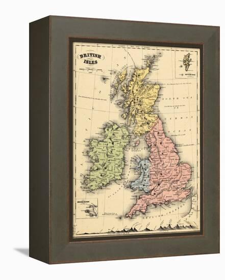 1866, Ireland, England, Scotland, United Kingdom, Wales, British Isles-null-Framed Premier Image Canvas